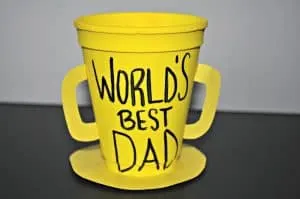 World's best dad trophy craft