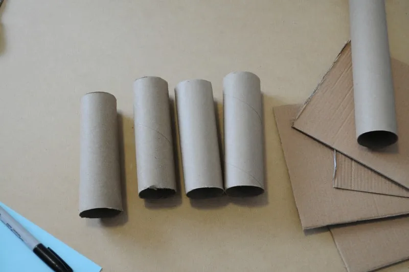 Cut paper rolls in half