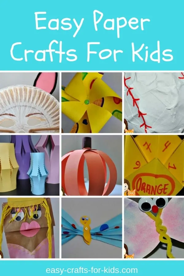 Check out these easy paper crafts for kids. Get your child creative juices going with these simple to make crafts for boys and girls. Make some bookmarks, masks, butterflies, puppets and many other fun activities that will keep your kids busy and happy year round. #kidscrafts #easycraftsforkids #papercrafts #papercraftsforkids #crafts 