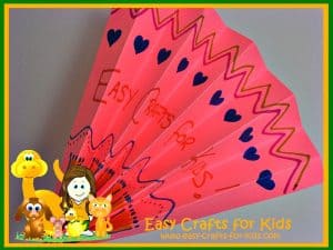 Easy folded paper fan