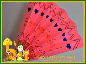 Easy folded paper fan