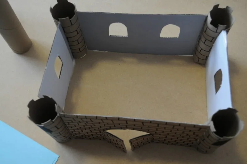 Glue walls to pillars