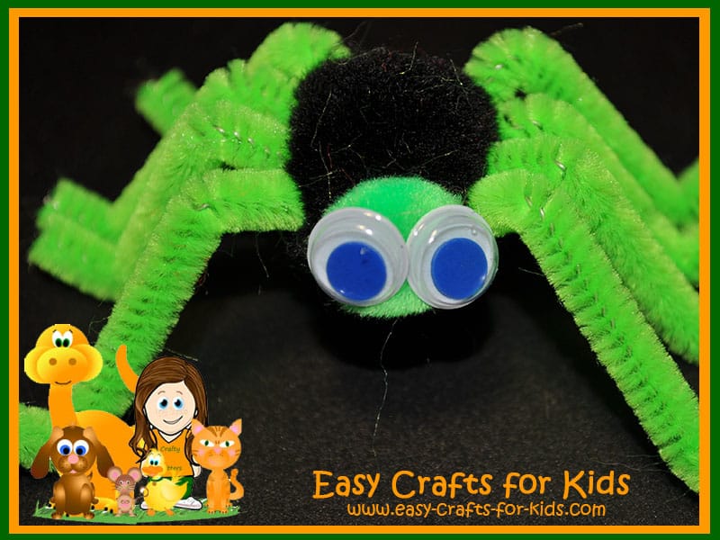 Spider friend made from pipe cleaners