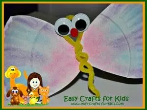 Paper plate butterfly