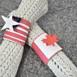 Patriotic napkin rings