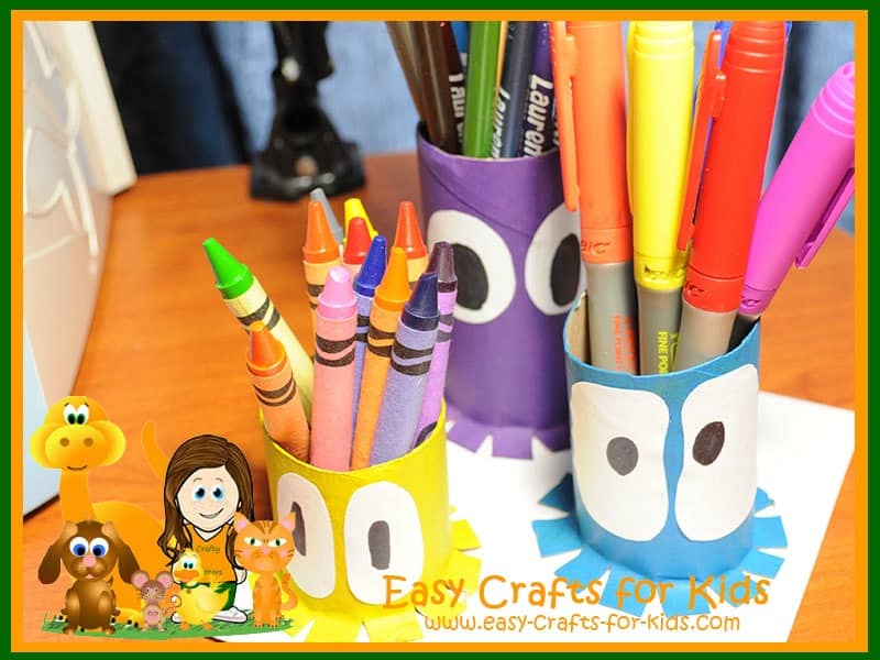 Squid pencil holder