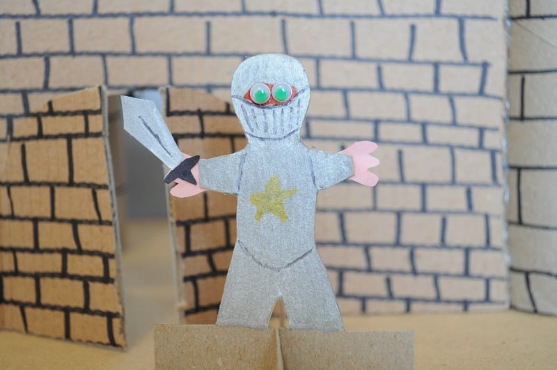 Knight puppet craft