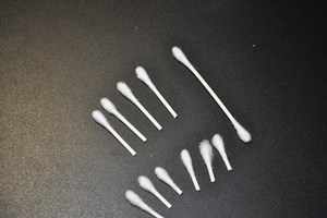 how to make q tip snowflakes