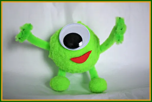 Pom pom monster inc craft