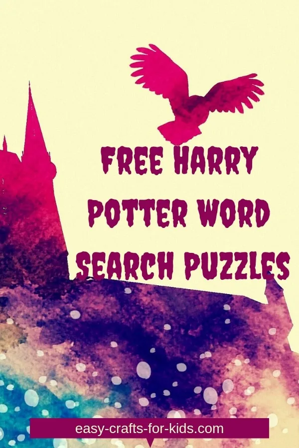 FREE Harry Potter word search puzzles #harrypotter #wordsearch #wordsearchpuzzles #wordsearchforkids #harrypotterwordsearch #funwithwords