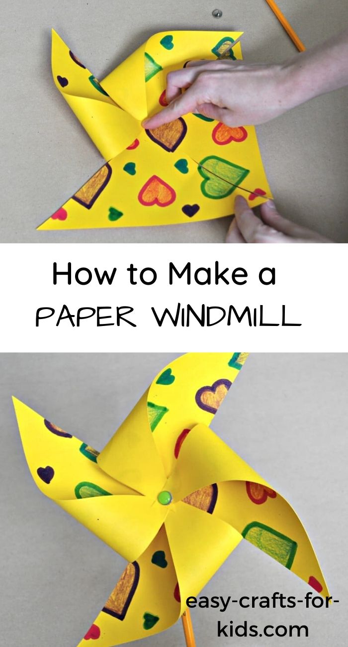how to make paper windmill