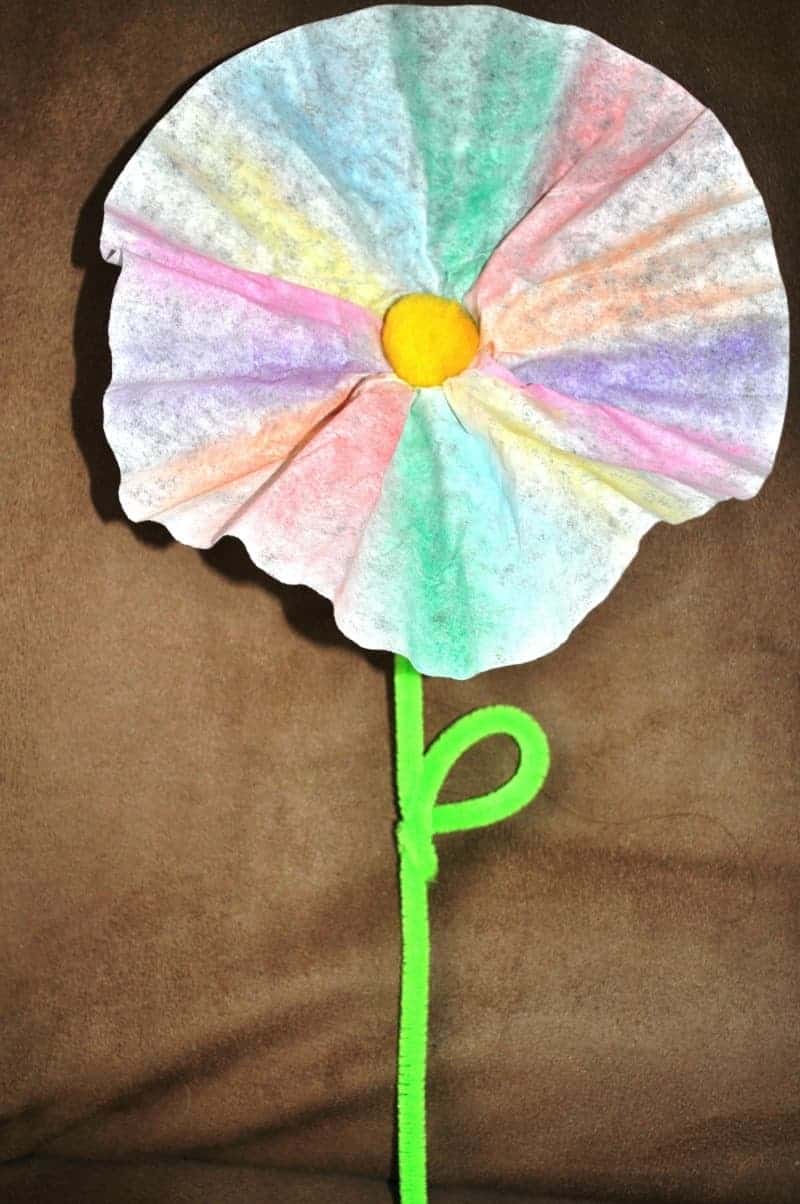 Coffee filter flower
