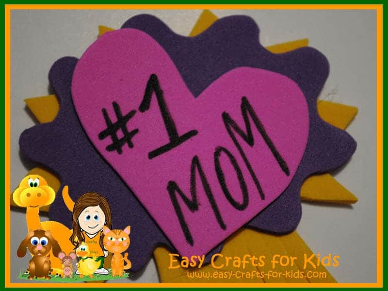 number 1 mom badge