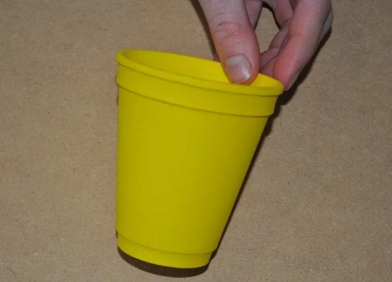 Paint cup yellow