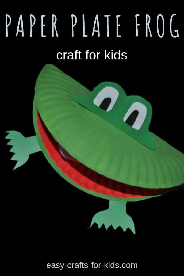 Looking for frog crafts for kids? You'll love this paper plate frog made with simple supplies you're sure to have on hand. #frogs #craftsforkids #easykidscrafts #frogcraft #frogcrafts #animalcrafts