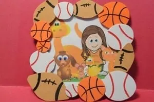 Sports picture frame