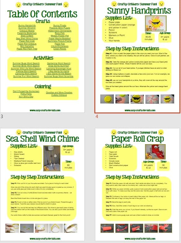 Summer fun crafts