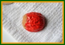 walnut ladybug craft step by step