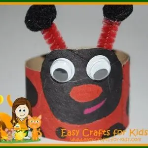 Ladybug Toilet Paper Roll Craft