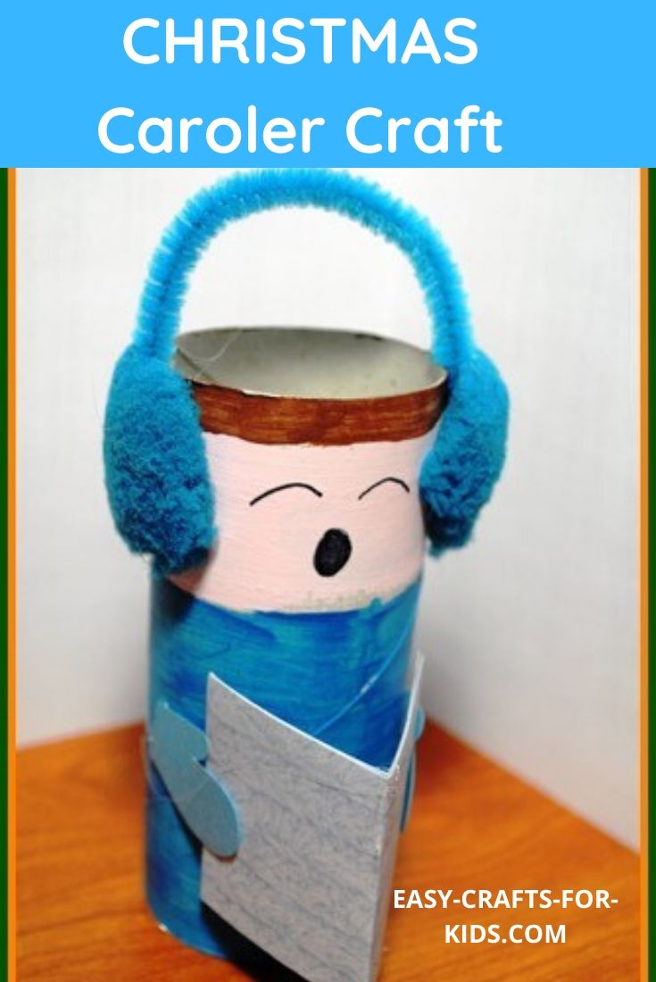 christmas caroler craft with toilet paper rolls