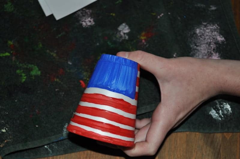 how to make a USA Cup for July 4th