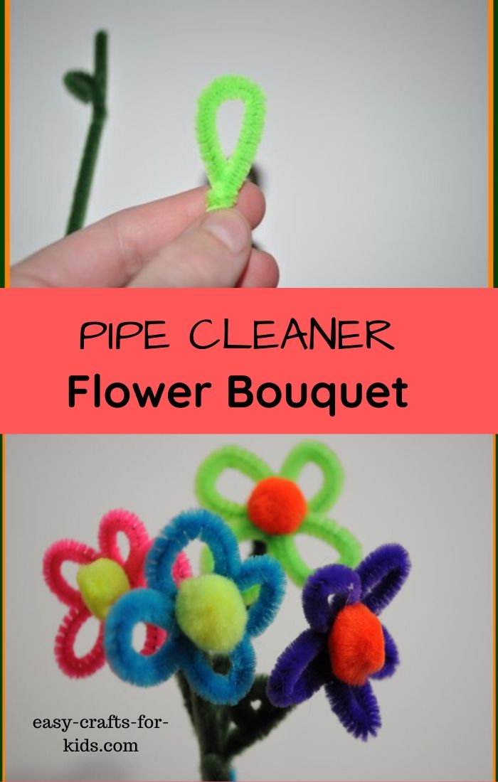 Flower Pipe Cleaner Craft For Kids