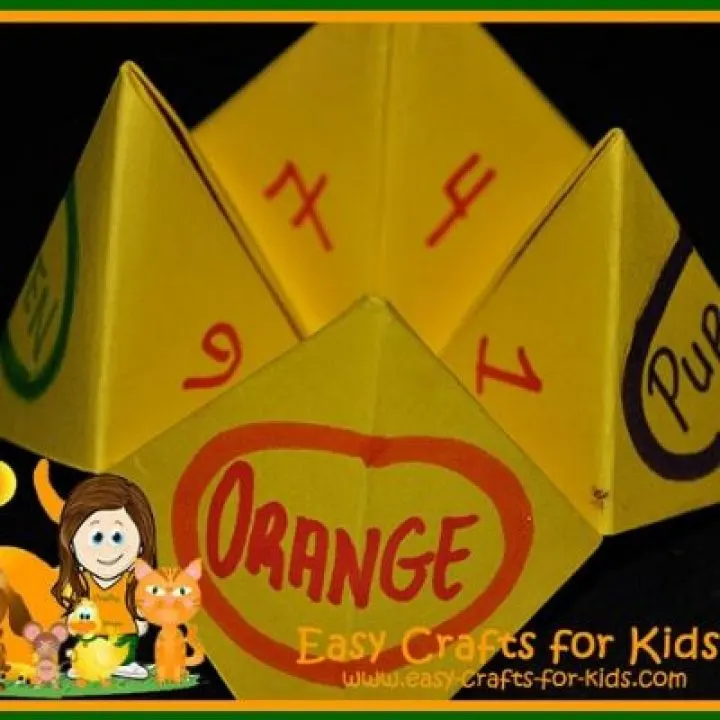 Our folded paper crafts will turn you from ordinary to psychic! We will teach you to make a handheld fortune teller by just folding up a piece of paper - and writing with a pen (or marker).