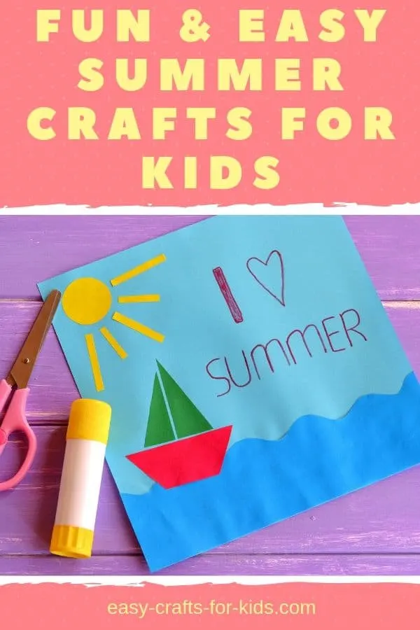 Fun summer crafts for kids #kidscrfts #crafts #craftsforkids #summercrafts #summeractivities