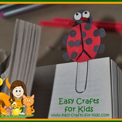 ladybug bookmark craft