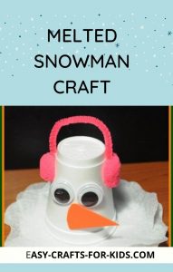 Melted snowman craft