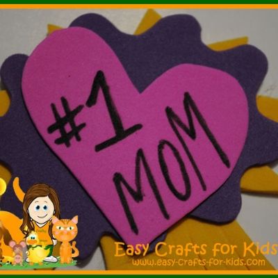 mothers day badge craft
