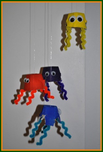 Octopus Crafts for Kids – Mobile Craft