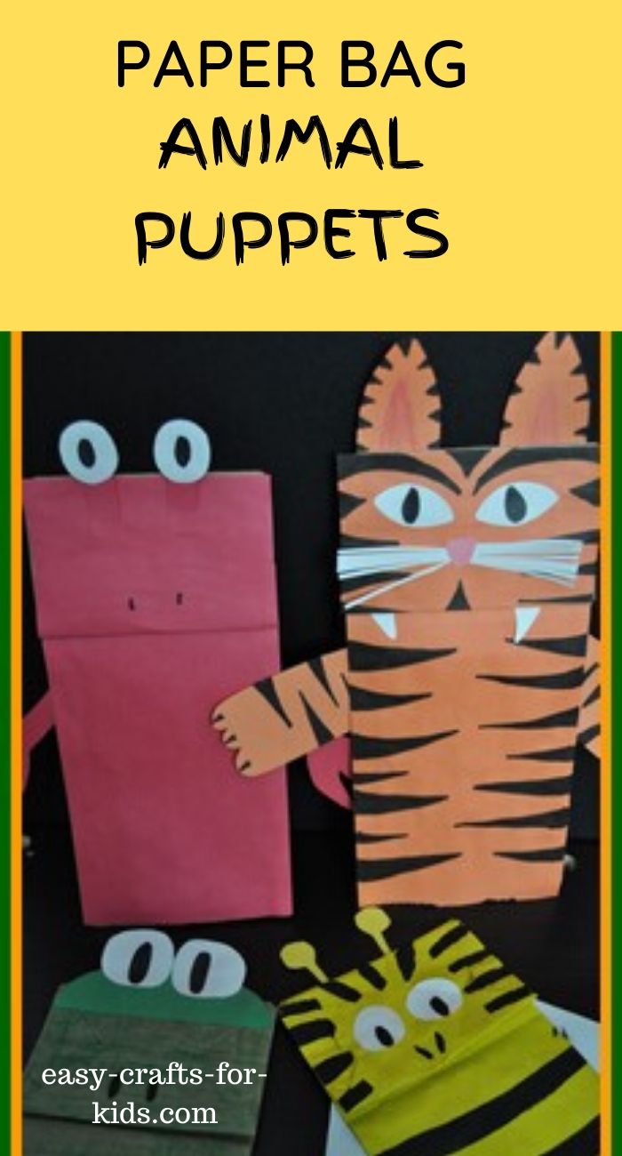 paper bag animal puppets