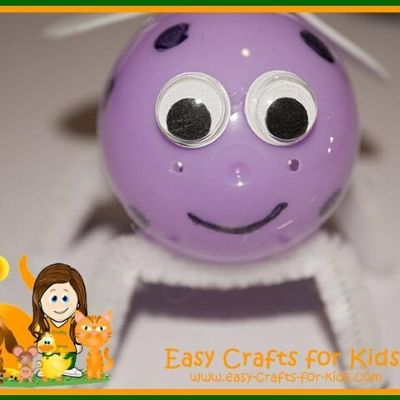 plastic egg spring craft for preschool