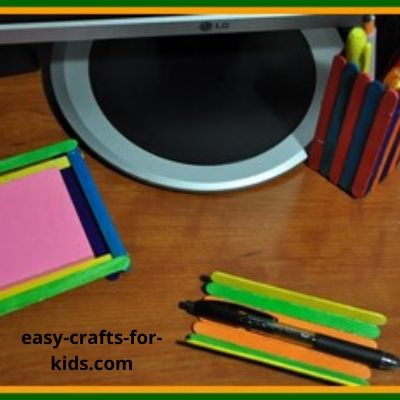 popsicle stick crafts for desk