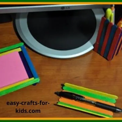popsicle stick crafts for desk