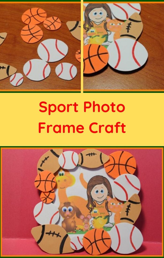 sport photo frame craft