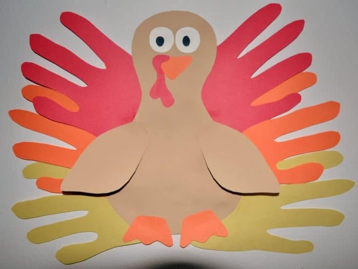 Turkey Handprint Thanksgiving Craft