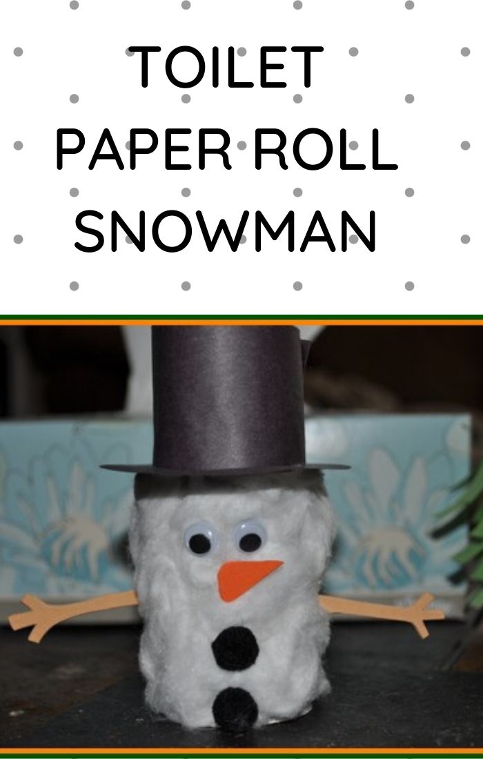 toilet paper roll snowman