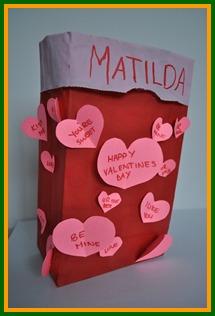 Paper Bag Valentine Card Mailbox