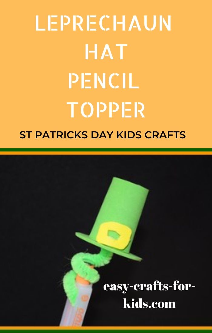 Leprechaun Hat Pencil Topper Craft