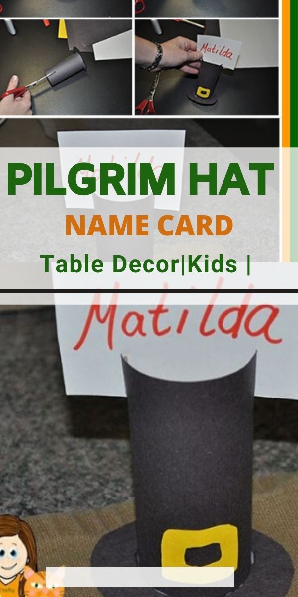Pilgrim hat name card best pilgrim crafts