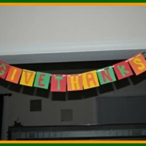 diy thanksgiving banner