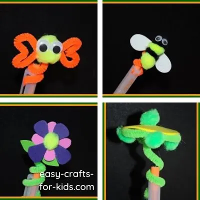 pencil topper craft for spring