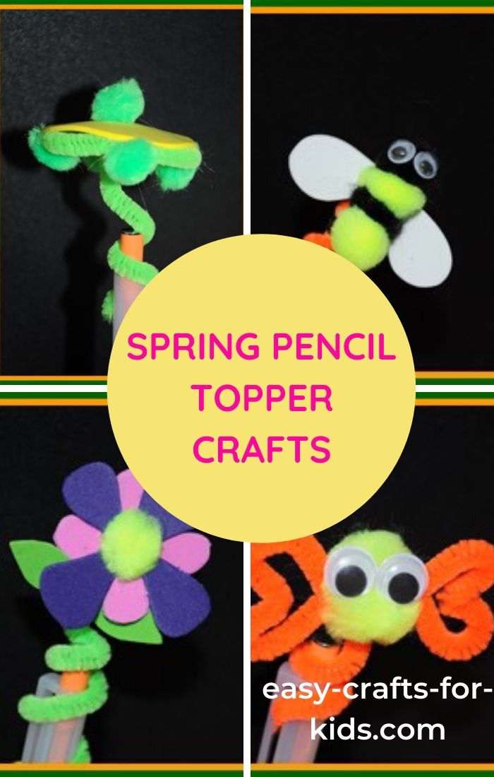 spring pencil topper craft ideas