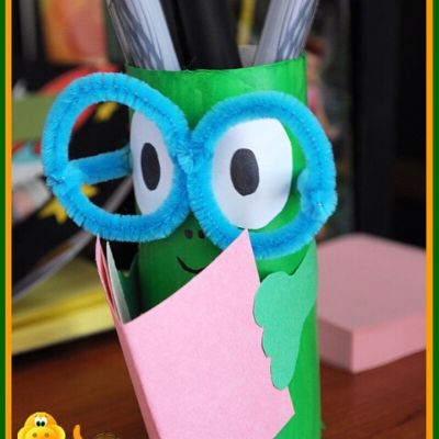 toilet paper roll crafts pencil holder