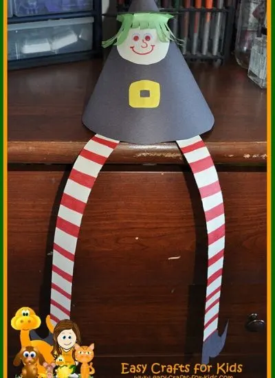 witch paper craft for preschool