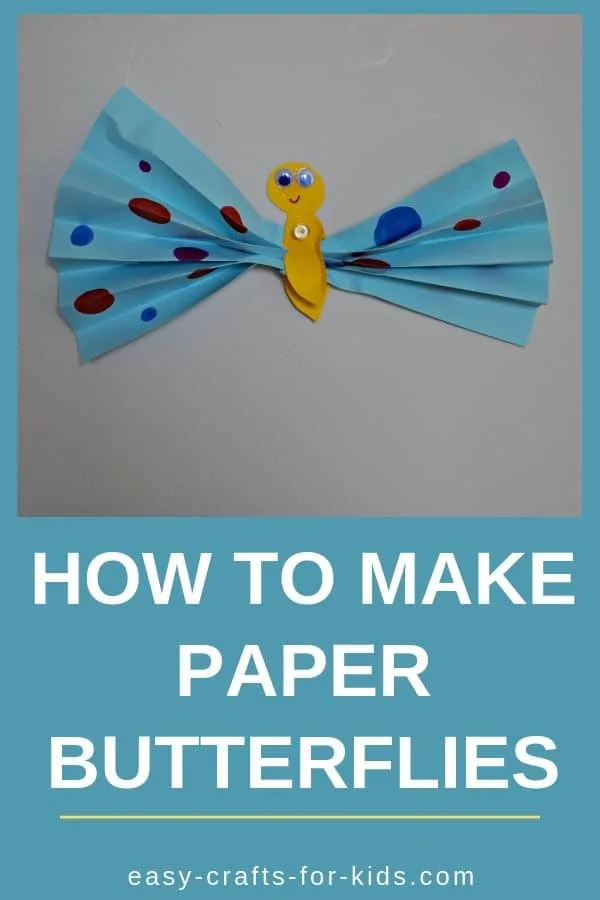 How to make paper butterflies #kidscrafts #kidsactivities #funcrafts #paperbutterflies #easycraftsforkids