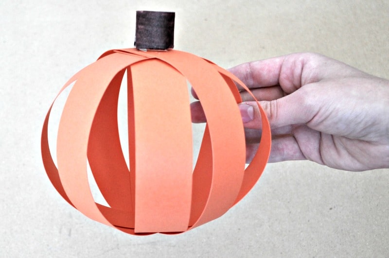 3d pumpkin thanksgiving craft