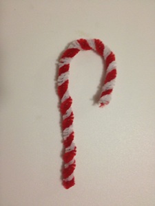pipe cleaner candy cane